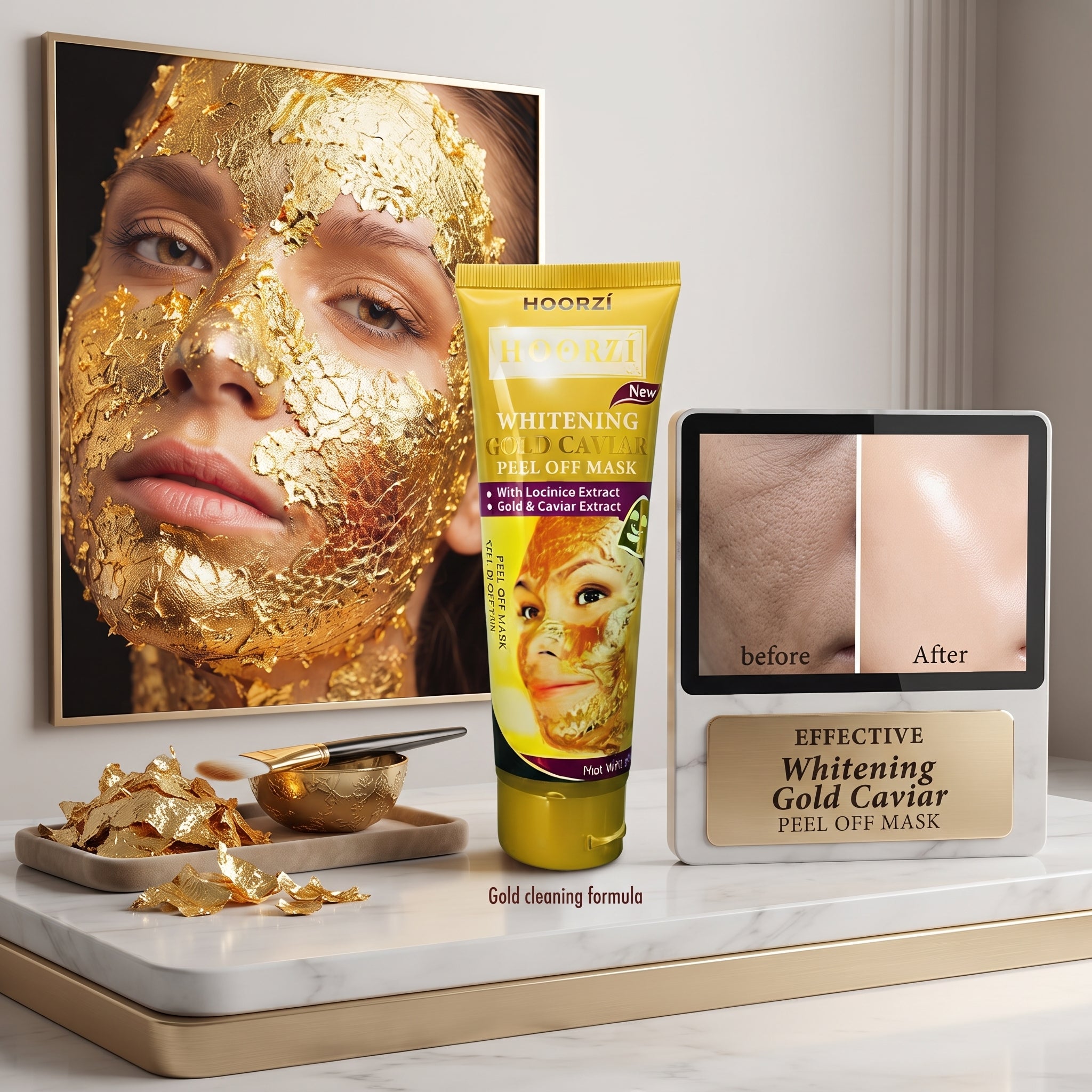 Wokali Gold Mask - Face Peel Off Mask - Skin Care Gold Mask For Women And For Girls 130ml
