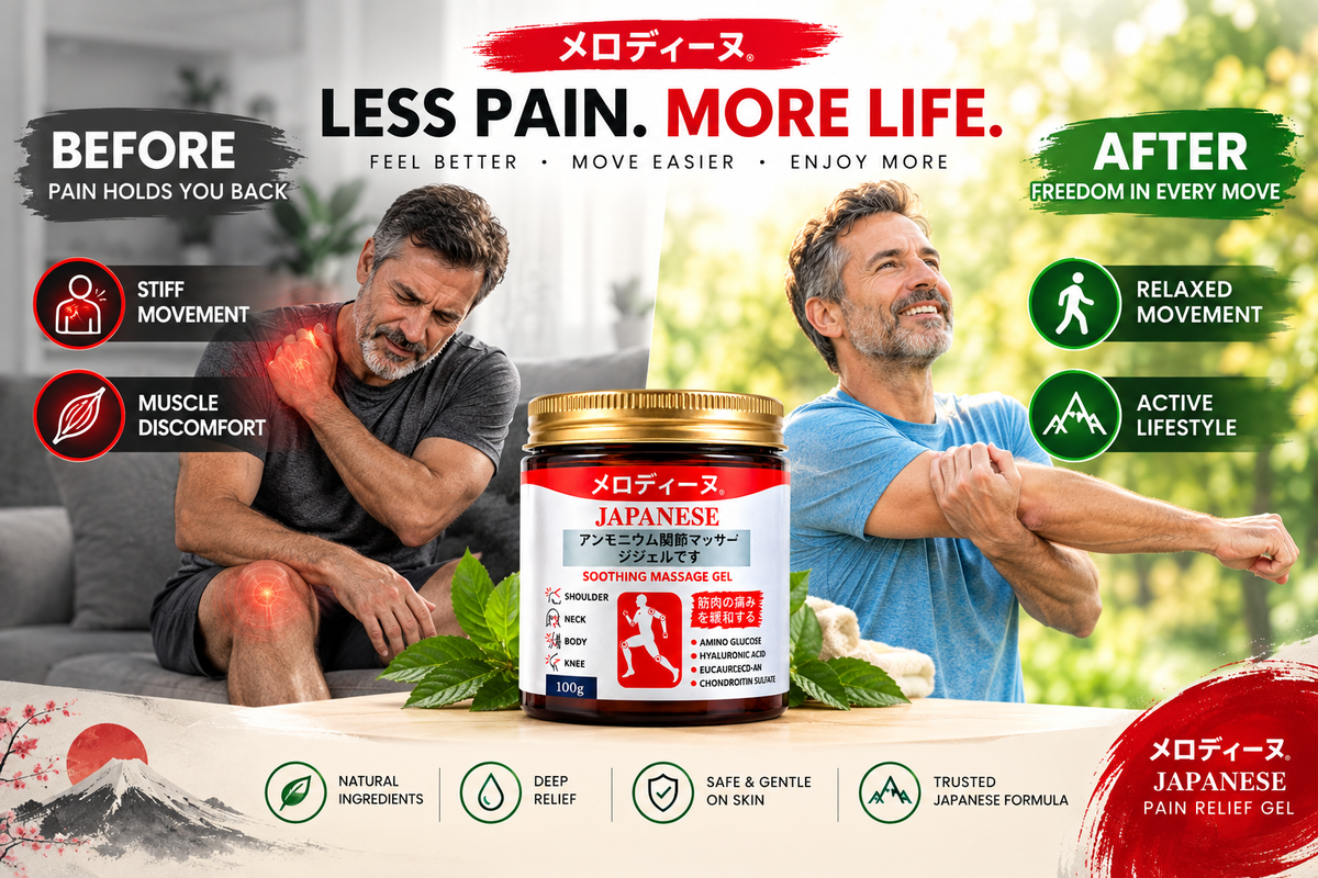 Japanese Pain Relief Massage Gel – Soothing Muscle & Joint Care Formula
