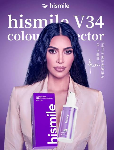 Hismile V34 Purple Color Corrector Teeth Toothpaste Effective Whitening Teeth Mousse Oral Cleaning Whitening Toothpaste Product